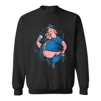 Funny Police Officers Cops Are Pigs Sweatshirt - Seseable