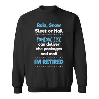 Funny Retired Postal Worker Mailman T Men Women Sweatshirt Graphic Print Unisex - Thegiftio UK