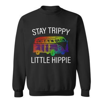 Funny Reto - Stay Trippy Little Hippie Sweatshirt - Monsterry UK