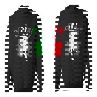 Funny Saint Patricks Day Irish Italian Otalian Men Women Sweatshirt Graphic Print Unisex - Thegiftio