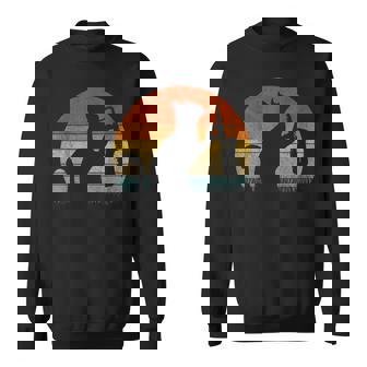 Funny Saxophone Cat Musician Jazz Music Lover Retro Vintage Sweatshirt - Seseable