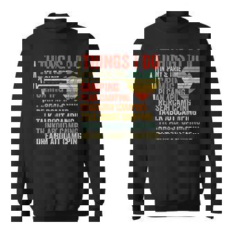 Funny Saying Camping Heartbeat Things I Do In My Spare Time V2 Sweatshirt - Seseable