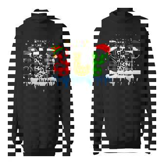 Funny Slp Speech Language Pathologist Santa Christmas Pajama V3 Men Women Sweatshirt Graphic Print Unisex - Thegiftio UK
