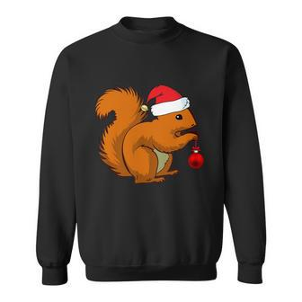 Funny Squirrel Christmas Shirt Santa Hat Animal Gift Kids Tshirt Sweatshirt - Monsterry AU