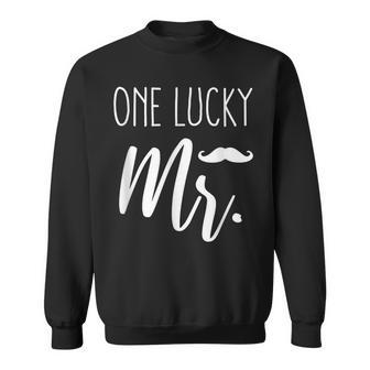 Funny St Patricks Day Couples Matching One Lucky Mr Sweatshirt - Seseable