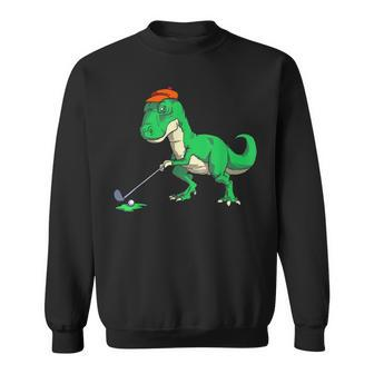 Funny T Rex Dinosaur Golf Gifts S For Men Golfer Sweatshirt - Seseable