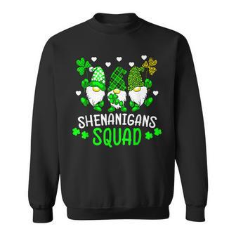 Funny Time For Shenanigans Squad St Patricks Day Gnomes Sweatshirt - Seseable