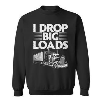 Funny Trucker Design For Men Women Semi Truck Driver Lover V2 Sweatshirt - Seseable