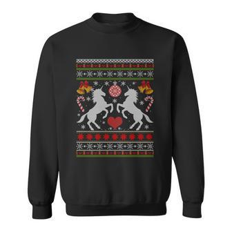 Funny Unicorn With Xmas Decorations Ugly Christmas Sweater Funny Gift Sweatshirt - Monsterry UK