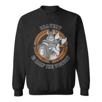 Funny Viking Warrior - Brave Nordic Culture Warrior Sweatshirt - Thegiftio UK