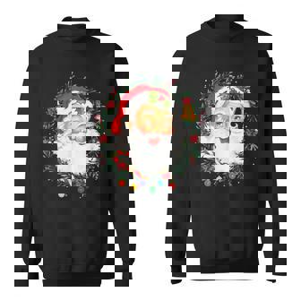 Funny Vintage Pink Santa Claus Pink Christmas Design V2 Men Women Sweatshirt Graphic Print Unisex - Seseable