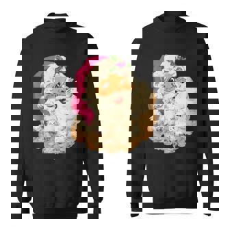 Funny Vintage Pink Santa Claus Pink Christmas Men Women V2 Men Women Sweatshirt Graphic Print Unisex - Seseable