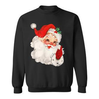 Funny Vintage Red Santa Claus Red Matching Family Christmas Men Women Sweatshirt Graphic Print Unisex - Seseable