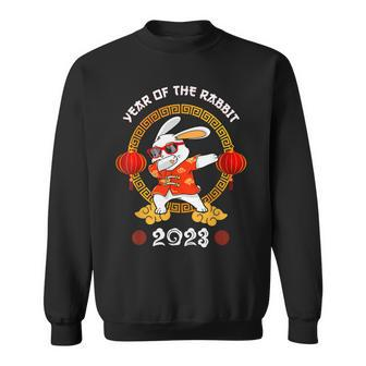 Funny Year Of The Rabbit Dabbing Happy Chinese New Year 2023 Sweatshirt - Seseable