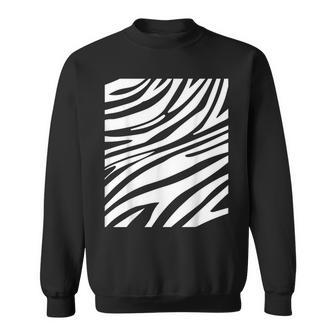 Funny Zebra Print Halloween Striped Animal Easy Diy Costume Sweatshirt | Mazezy