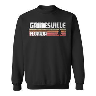 Gainesville Florida Fl Gift Retro Style Vintage 70S 80S 90S Sweatshirt - Seseable