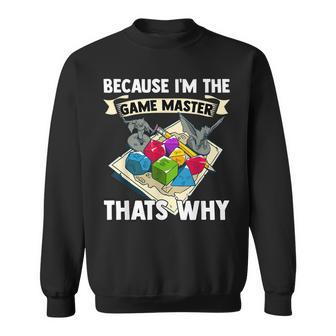 Game Master I W20 Würfel Pen Spiele Paper Rpg Dsa D20 Sweatshirt - Seseable