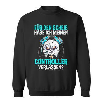 Gamer Zocker Controller Sweatshirt, Lustiger Spruch zum Zocken - Seseable