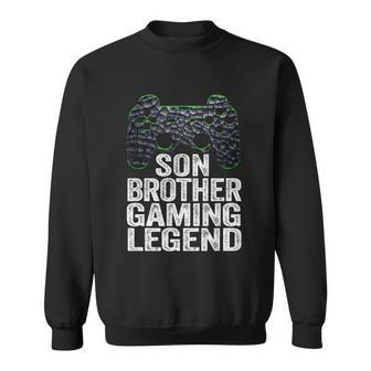 Gaming Funny Gift For Teenage Boys Cute Gift Son Brother Gaming Legend Gift Sweatshirt - Monsterry CA