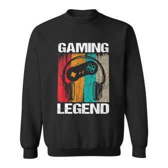 Gaming Legend Pc Gamer Video Games Gift Boys Teenager Kids Sweatshirt - Monsterry