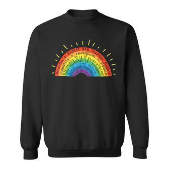 Gay Pride Human Rights Black Lives Matter Love Is Love Sweatshirt | Mazezy