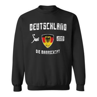 Germany Jersey Style Die Mannschaft Soccer Vintage Men Women Sweatshirt Graphic Print Unisex - Seseable