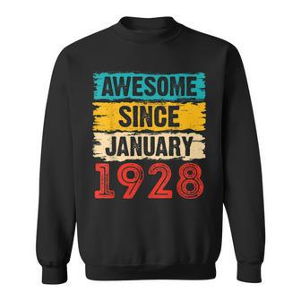 Geschenke Zum 95 Geburtstag 95 Januar 1928 Sweatshirt - Seseable