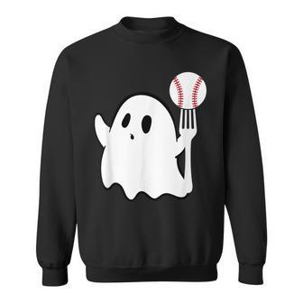 Ghost Forkball Baseball Pitch Fork Ball K Strikeout Sweatshirt | Mazezy