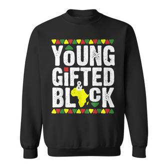 Gifted Young Black Dashiki African Pride History Month Magic V3 Sweatshirt - Seseable