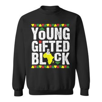Gifted Young Black Dashiki African Pride History Month Magic V4 Sweatshirt - Seseable