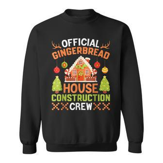 Gingerbread House Construction Crew Christmas Men Women Sweatshirt Graphic Print Unisex - Thegiftio UK
