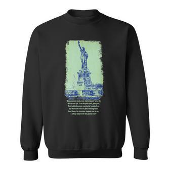 Give Me Your Tired Huddled Masses Statue Liberty Nyc Women Men Women Sweatshirt Graphic Print Unisex - Thegiftio UK
