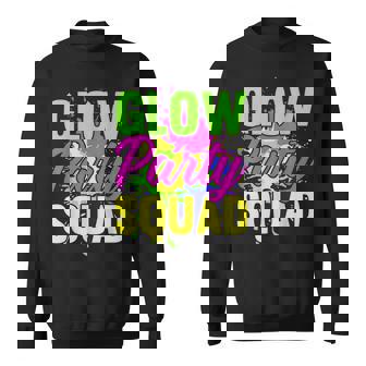 Glow Party Squad Neon Lights Party Lover Sweatshirt | Mazezy