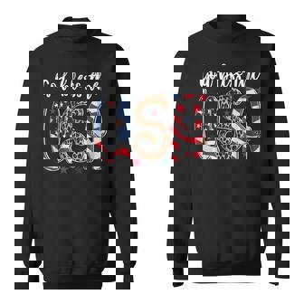 God Bless The Usa American Flag Patriotic 4Th Of July Men Women Sweatshirt Graphic Print Unisex - Thegiftio UK