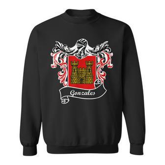 Gonzales Coat Of Arms Surname Last Name Family Crest Men Women Sweatshirt Graphic Print Unisex - Thegiftio UK
