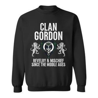 Gordon Clan Scottish Name Coat Of Arms Tartan Family Party Men Women Sweatshirt Graphic Print Unisex - Seseable