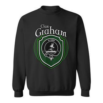 Graham Clan Crest | Scottish Clan Graham Family Badge Men Women Sweatshirt Graphic Print Unisex - Thegiftio UK