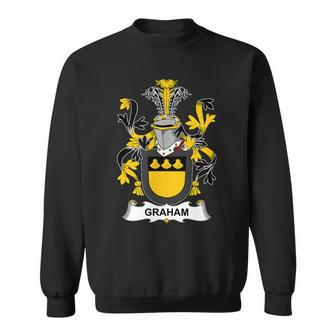 Graham Coat Of Arms - Family Crest Men Women Sweatshirt Graphic Print Unisex - Thegiftio UK