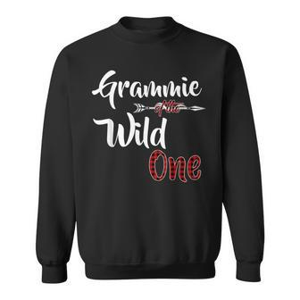 Grammie Of The Wild One Plaid Lumberjack 1St Birthday Sweatshirt - Seseable