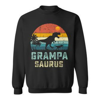 Grampasaurus T Rex Dinosaur Grampa Saurus Family Matching Men Women Sweatshirt Graphic Print Unisex - Thegiftio UK