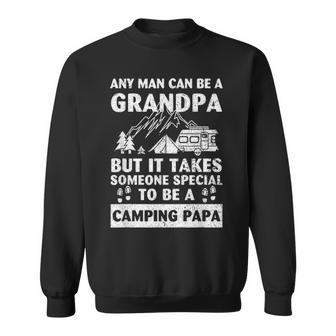Grandpa Camp Lover Proud Camping Papa Fathers Day Gift Sweatshirt - Seseable