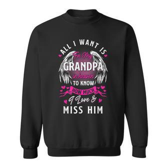 Grandpa In Heaven Gift Grandpa In Heaven Sweatshirt | Mazezy