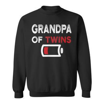 Grandpa Of Twins Fathers Day Gifts Sweatshirt - Seseable