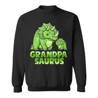 Grandpa Saurus Dinosaur Funny Grandpasaurus For Papa Sweatshirt - Seseable