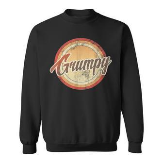 Graphic 365 Grumpy Vintage Retro Fathers Day Funny Men Gift Sweatshirt - Seseable