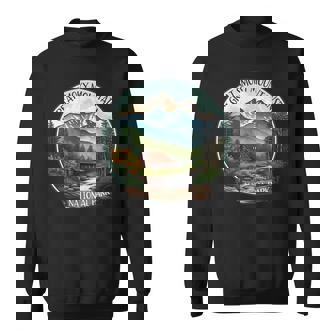 Great Smoky Mountains National Park Vintage Scene Souvenir Sweatshirt | Mazezy