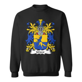 Greco Coat Of Arms Family Crest Sweatshirt - Seseable
