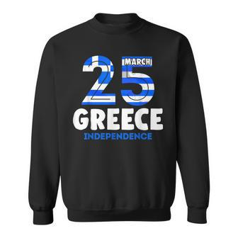 Greek Independence Day 25 March Greece Flag Sweatshirt - Seseable