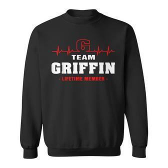 Griffin Surname Name Family Team Griffin Lifetime Member Men Women Sweatshirt Graphic Print Unisex - Seseable