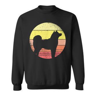 Großer Shiba Inu Silhouette Japan Dogecoin Hund Sweatshirt - Seseable